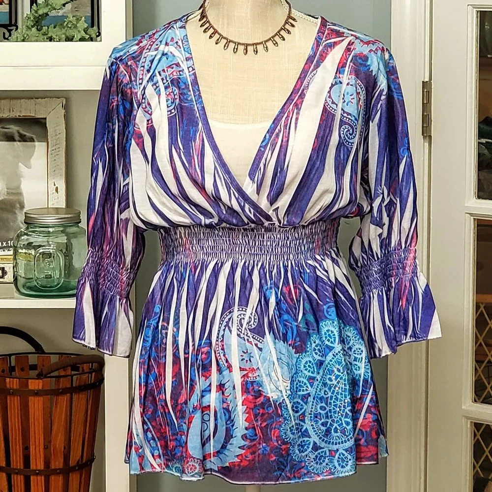 Colorful Paisley Top - Picture 5 of 7